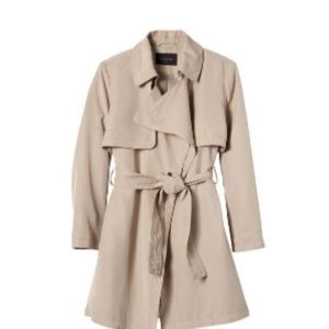 NWT Banana Republic soft trench coat Oxford tan